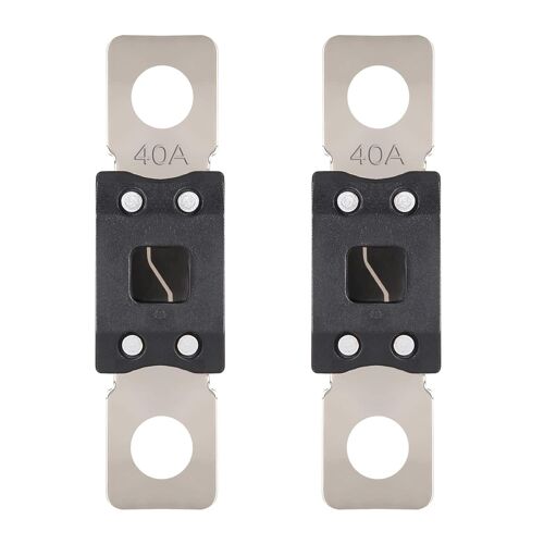 Mega Fusible 40a Mega Fusible Voiture 40 Ampères Visser Fusibles Pour Auto À Courant Élévé Pour Caravanes Camion Bus (2 Pièces)