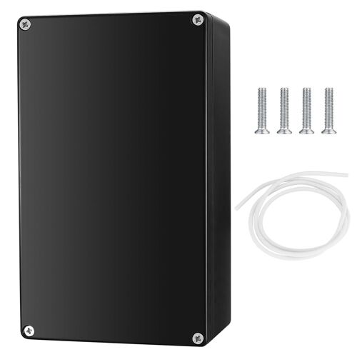 Boite de Derivation Etanche IP65 Electrique Exterieur, Boîte de Jonction Connecteurs, Boitier Plastique Electronique Extérieur (Noir 20X12X7.5CM)