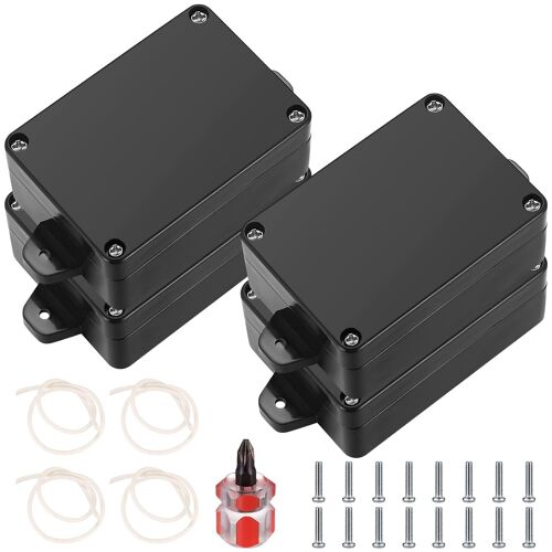 4 Pièces Boite de Derivation Etanche Exterieur IP65, Boitier Electrique en Plastique, Boîtier de Projet électroniques Boite, Boîtier de Jonction Distribution, avec Oreille Fixe