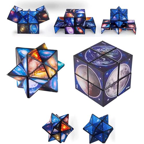 Magic Star Cube 2 en 12x2 Galaxy Infinity Cube Convient pour le développement intellectuel des enfants, jouets sensoriels éducatifs pour adultes pour décompresser, se détendre et exercer la