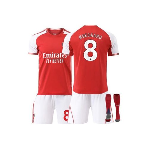 Arsenal 25/26 Home Soccer Jersey Odegaard #8 Soccer Kits 3pcs Football Jersey