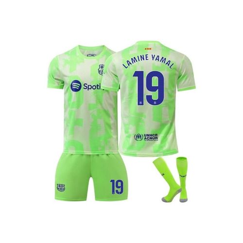 Fc Barcelona 24/25 Second Away Jersey Lamine Yamal #19 Soccer Kits Football 3pcs Jersey