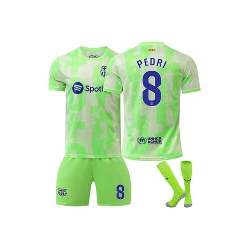 Fc Barcelona 24/25 Second Away Jersey Pedri #8 Soccer Kits Football 3pcs Jersey