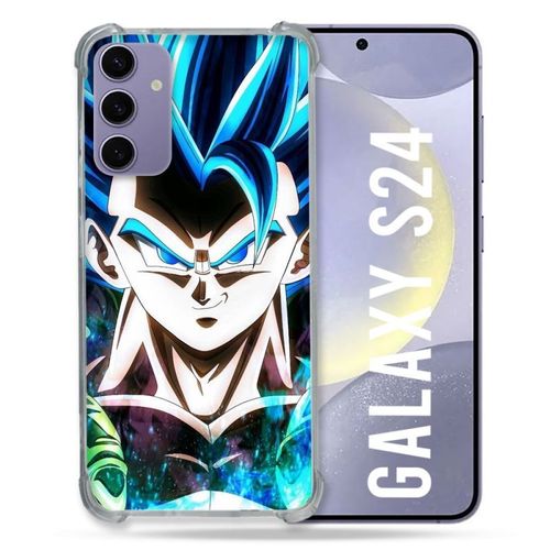 Coque Renforcée Pour Samsung Galaxy S24 Manga Dragon Ball Gogeta Visage