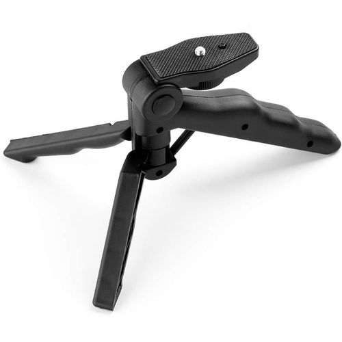 Trépied universel durable et léger pour appareil photo avec stabilisateur de prise en main avec support de téléphone pour iPhone 8 7 6 6S Plus 5 5S et autres smartphones, 15,8 cm