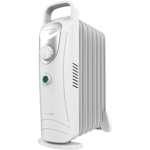 Radiateur Électrique À Huile Basse Consommation - 7 Modules - Readywarm 700 Space White. 800W, Utilisation Facile, Poignée De Transport, Système De Sécurité, Idéal Pour 12 M², Blanc[Z70]