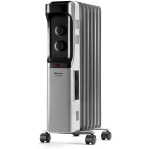 Dakar - Radiateur Bain D'Huile À 7 Éléments 1500W, 3 Niveaux De Puissance, Thermostat Réglable, Protection Contre La Surchauffe, Facilité De Transport: Poignée Et Roues[Z244]