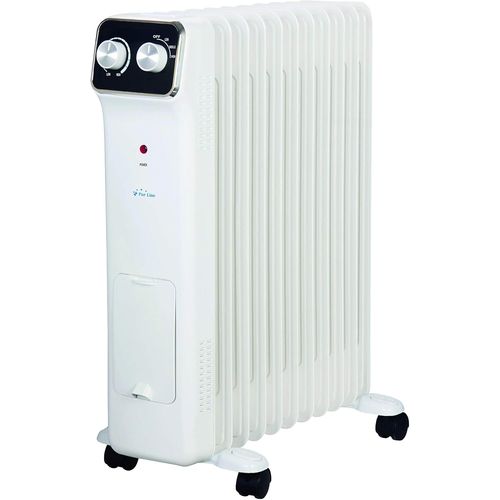 Radiateur À Bain D'Huile 2500 W, 11 Éléments, Thermostat Réglable, 3 Niveaux De Puissance - Radiateur À Bain D'Huile Avec Humidificateur Et Étendoir Intégrés[Z356]