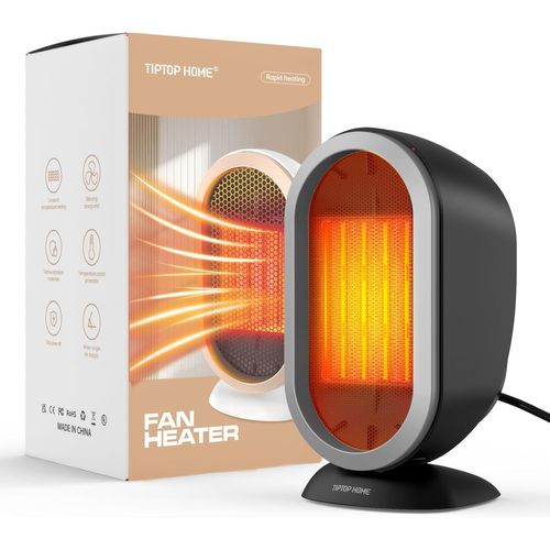 Radiateurs Électriques Soufflants, 1200W Mini Chauffage D'Appoint Soufflant Pour Salle De Bain, Radiateur En Céramique À Chauffage Rapide À Économie D'Énergie Pour Chambre, Bureau[Z491]