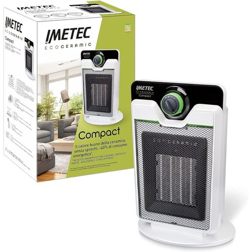 Eco Radiateur Soufflant Céramique, Chauffage Électrique, Technologie Céramique, Faible Consommation D'Energie, Silencieux, 3 Niveaux De Température, Thermostat D'Ambiance[Z550]