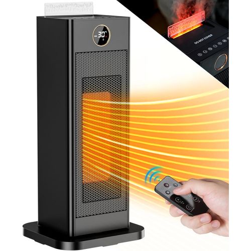 Chauffage D'Appoint 2000W Avec Humidificateur D'Air, Chauffage Electrique Soufflant Avec Thermostat, Oscillant 90°, Minuterie 1-12H, Silencieux, Eco Radiateur Electrique Céramique Ptc[Z619]