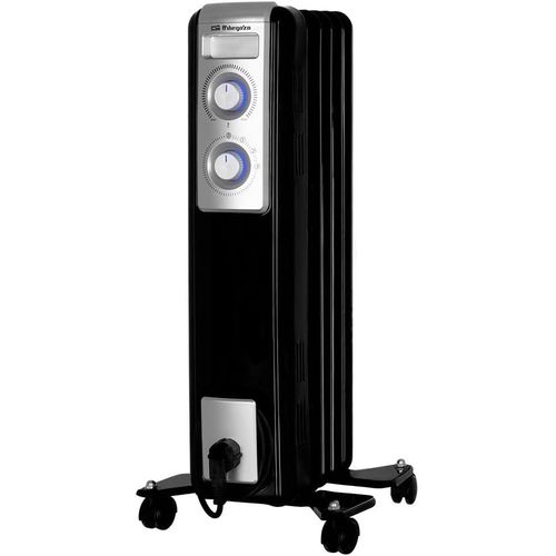 Rn 1000 Radiateur À Huile, 5 Éléments, 1000 W, Lumière Led, Thermostat Réglable, Enrouleur De Câbles, Roulettes Pivotantes[Z735]