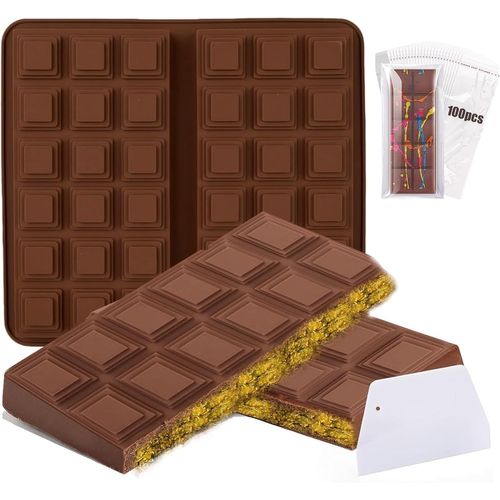 Moule à chocolat en silicone pour chocolat Dubaï et pralines, moule en silicone de qualité supérieure pour pistache chocolat, résistant au congélateur et au four, fils de pâte en cheveux