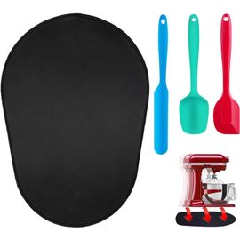 Tapis Coulissants Pour Appareils De Cuisine Pour Batteur Sur Socle Kitchenaid Et 2 Spatules En Silicone Pour La Cuisson - Tapis Coulissants Compatibles Avec 4,5-5 Qt[Z796]