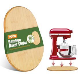 Glissière En Bambou Pour Batteur Compatible Avec Le Batteur Sur Socle Kitchen Aid 6-8 Qt, Facile À Déplacer Et Protégeant Le Comptoir[Z1060]