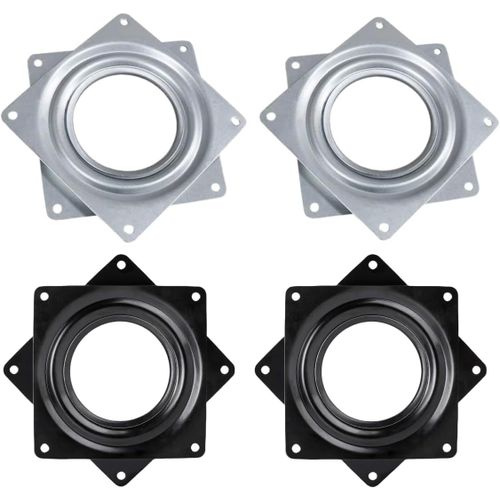 Roulement De Plateau Tournant Avec Roulements À Billes En Acier, 4 Pack 3"" Plaque D'appui Pivotante Carrée Pour Tabourets De Bar, Chaises, Tabourets, Plateau Rotatif Pour Support De Table De[Z725]