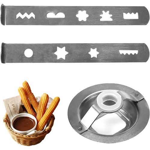 Lot De 2 Accessoires De Pâtisserie - Hachoir À Viande - 8 Formes - Embout De Pâtisserie Avec Anneau De Connexion - Pour Hachoir À Viande,Robot De Cuisine - Argenté