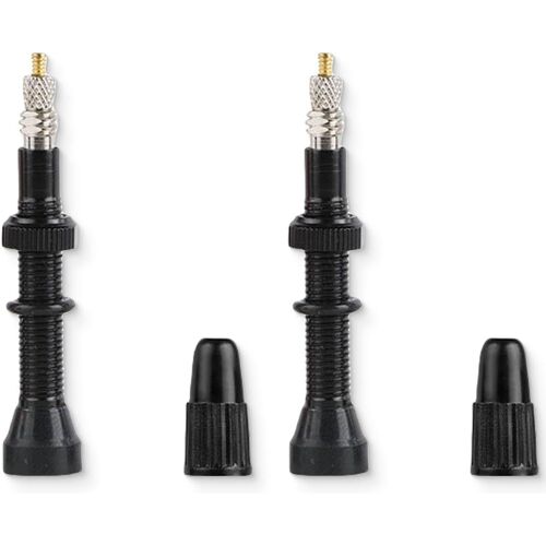 Valve Tubeless Vtt 40 Mm, 2 Pièces Valves Presta Sans Chambre À Air 40 Mm Valves Tubeless Tige De Valve Vtt Valves De Vélo Pour Pneus De Vélo, Noir