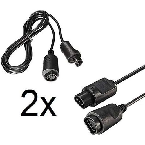 Lot De 2 Rallonges Compatibles Avec Nintendo 64 N64 - Pour Manette De Jeu