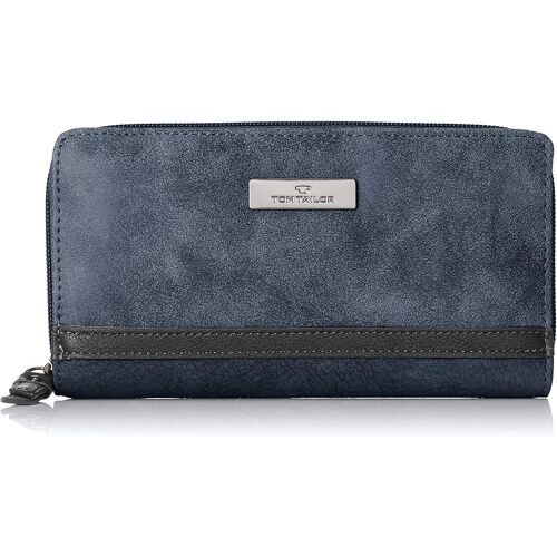 Tom Tailor 24425, Porte-Monnaie Femme - Bleu - Bleu (Blau 50), 2.5x10.5x20 Cm (B X H X T)