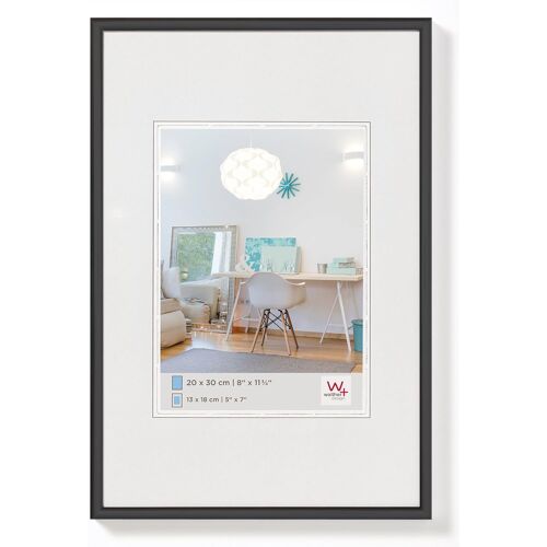 KALANKA-Cadre photo noir 20 x 30 cm lot de 3, cadre plastique New Lifestyle KV030B3