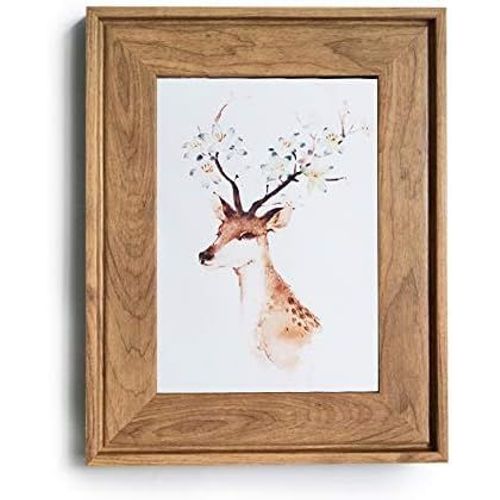 Cadre Photo 15x20cm Vintage Portrait Cadres Rétro Rustique Picture Frames Vertical Horizontal Table ou Mural pour Posters, Cadeau pour Amis Anniversaire Deco Salon Bureau à Domicile (Bois)