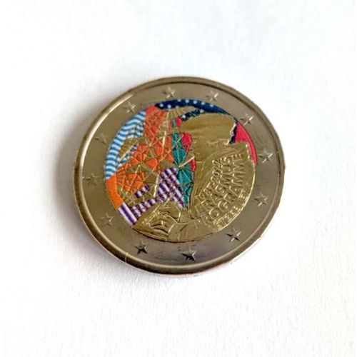 Luxembourg 2022 - 2 Euros - Erasmus - Couleur - Farbe- Colorisee - Couleurs - Colored - Color