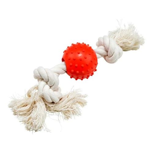 Jouet - Rouge - Balle En Caoutchouc - 33 Cm - Résistant - Hygiène Bucco-Dentaire