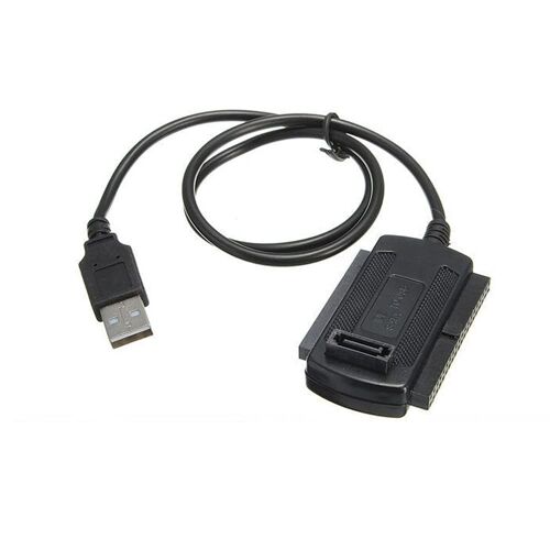 Adaptateur de disque dur B95S - Câble convertisseur USB 2.0 vers IDE/SATA pour HDD/SSD 2,5"" et 3,5"" - Transfert et sauvegarde faciles sans installation de pilote