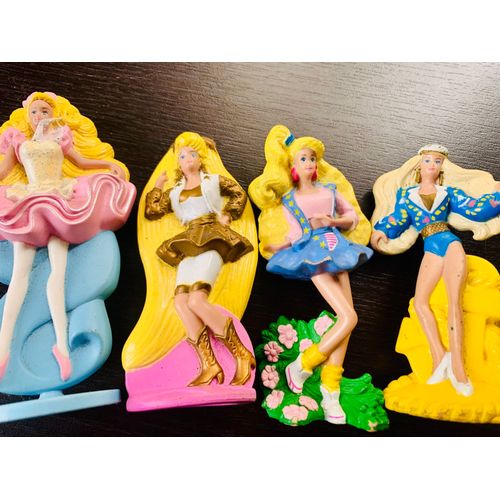 Lot de 4 Figurines barbie vintage Mac Donald's années 1990