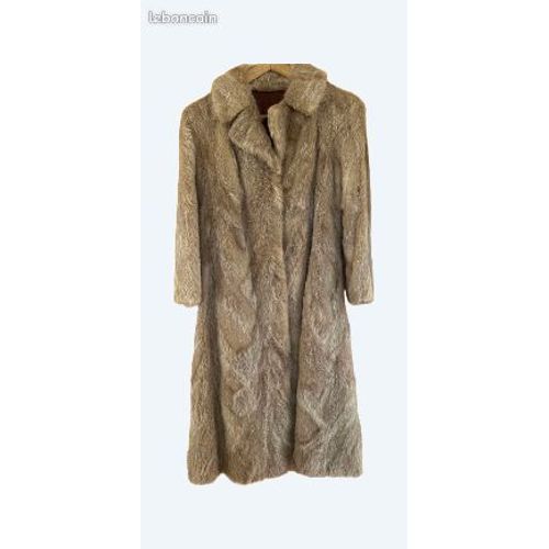 Manteau En Fourrure Ragondin Taille 40-42