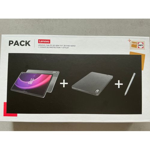 Pack Lenovo TAB P11 2D GEN 11.5"2K FHD 128 Go + Coque de protection + Stylet