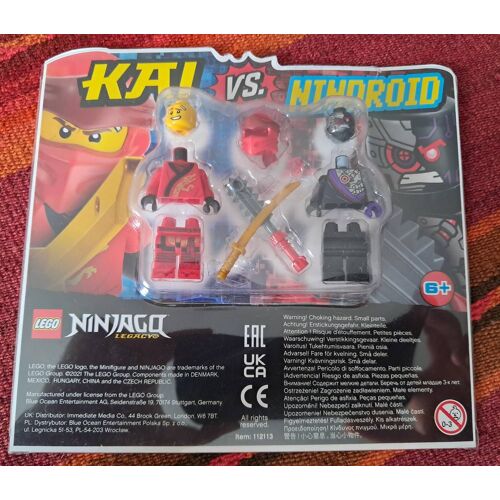LEGO NINJAGO, set 2 figurines KAI vs NINDROID