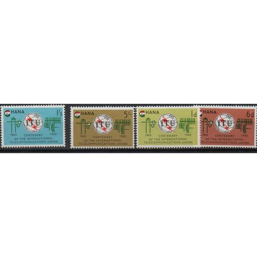 Ghana Timbres Union Internationale Des Télécommunications 1965