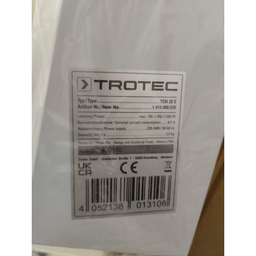 Radiateur électrique Trotec TCH 22 E