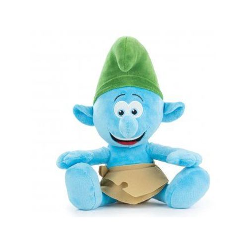 Peluche Schtroumpf Aventurier 33 Cm - Set Doudou Enfant Collection Schtroumpf + 1 Carte Tigre