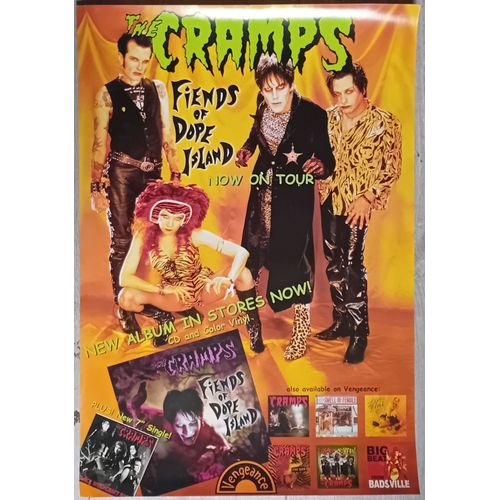 The Cramps: Fiends Of Dope Island Poster - Affiche Euro- 2003