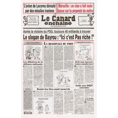 Le Canard Enchainé N° 5456