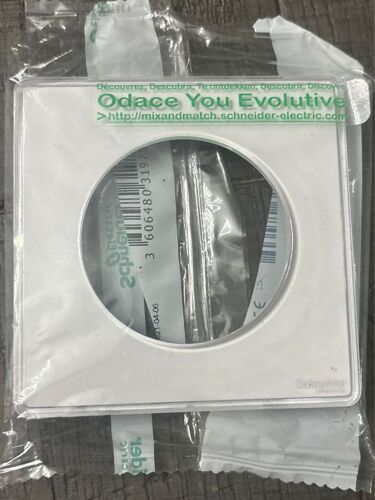 Plaque simple odace Schneider you blanc S520902W 