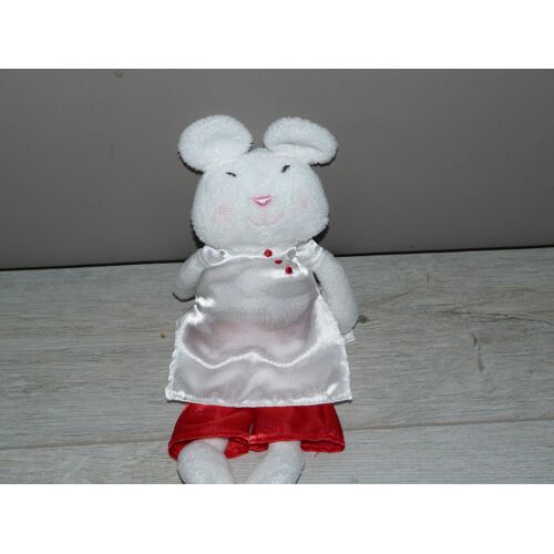 Souris Lapin Pyjama Kimono Soie Blanc Rouge Les Petites Marie