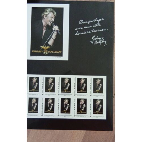 Bloc De Timbre Johnny Hallyday