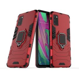 Étui Pour Samsung Galaxy A41 Protection Militaire Contre Les Chutes Couverture Antichoc Anneau Rotatif À 360 ° Bicelle - Rouge