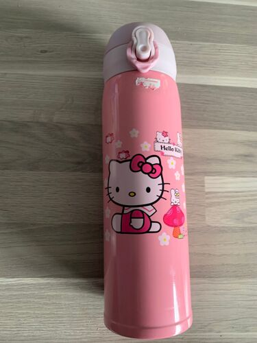 Tasse Isotherme Hello Kitty Pour Enfants Thermos En Acier Inoxydable.