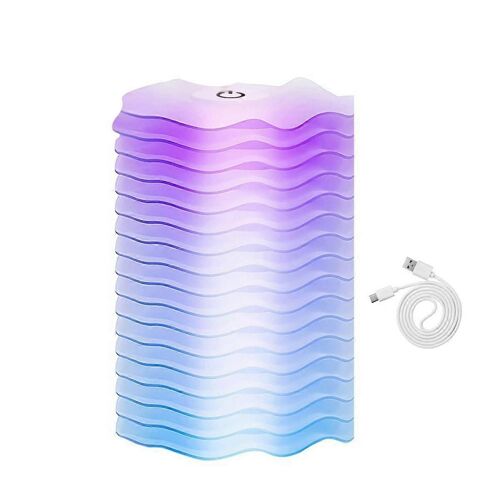 Lampe De Chevet À Capteur Tactile Avec Éclairage Dynamique Et Coloré, Design Illusion 3d, 7 Couleurs