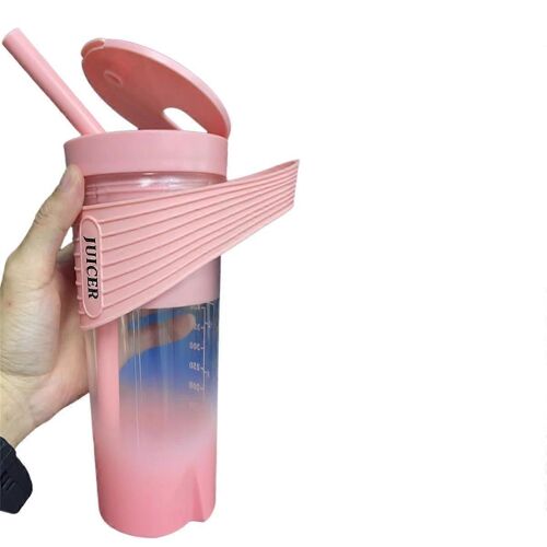 Extracteur de jus électrique multifonction, mini-extracteur de jus portable à usage domestique, rose