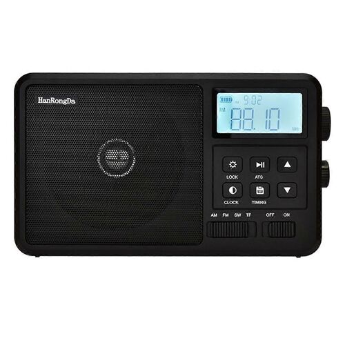 -206 Radio FM AM SW Radio portable LCD grand écran Radio pleine bande Batterie Enregistreur Haut-parleur EU P
