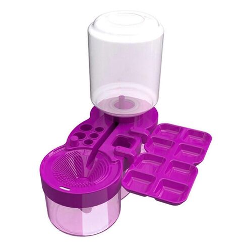 Lave-pinceau à peinture Presse et vidange pour pinceaux et pinceaux Remplissage automatique d'eau Nettoyage des pinceaux