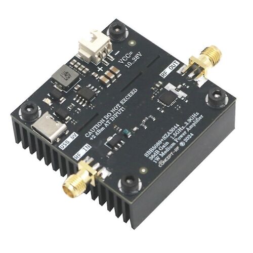 Amplificateur de puissance RF haut débit SBB5089+SZA3044 1,5-3,9 GHz, gain élevé 36 dB, 10-28 V, pour GPS, WiFi, Zigbee L