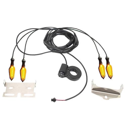 Clignotant Led Pour Vélo Électrique, 36 V, 48 V, 52 V, 72 V, Câble Étanche, V04-36-72v