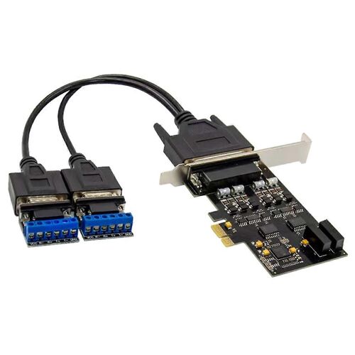 Carte de contrôle de communication PCIe X1 17V352 2SRS232/RS485 avec port parallèle DB25 25 broches